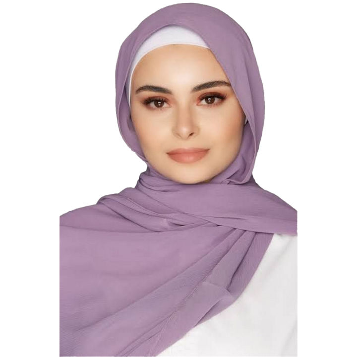 Georgette Chiffon Scarf | Georgette Hijab | Modern Staller | Solid Color Scarf