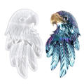 Large Resin Molds Diy Transparent Silicone 3D Eagle Head Moulds Soft Flexible Animal Molds For Candy, Cake, Ice Cube, Reusable Molds For Casting Art Crafts Silicone Mold. 