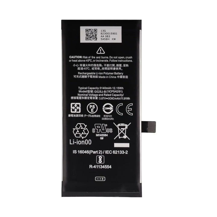 Google Pixel 4A 4G A+ Quality Battery Replacement 3140mAh G025J-B For Pixel 4A 4G