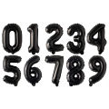 NUMBER FOIL BALLOON IN BLACK COLOR - 32 INCH SIZE NUMBER FOIL BALLOON. 
