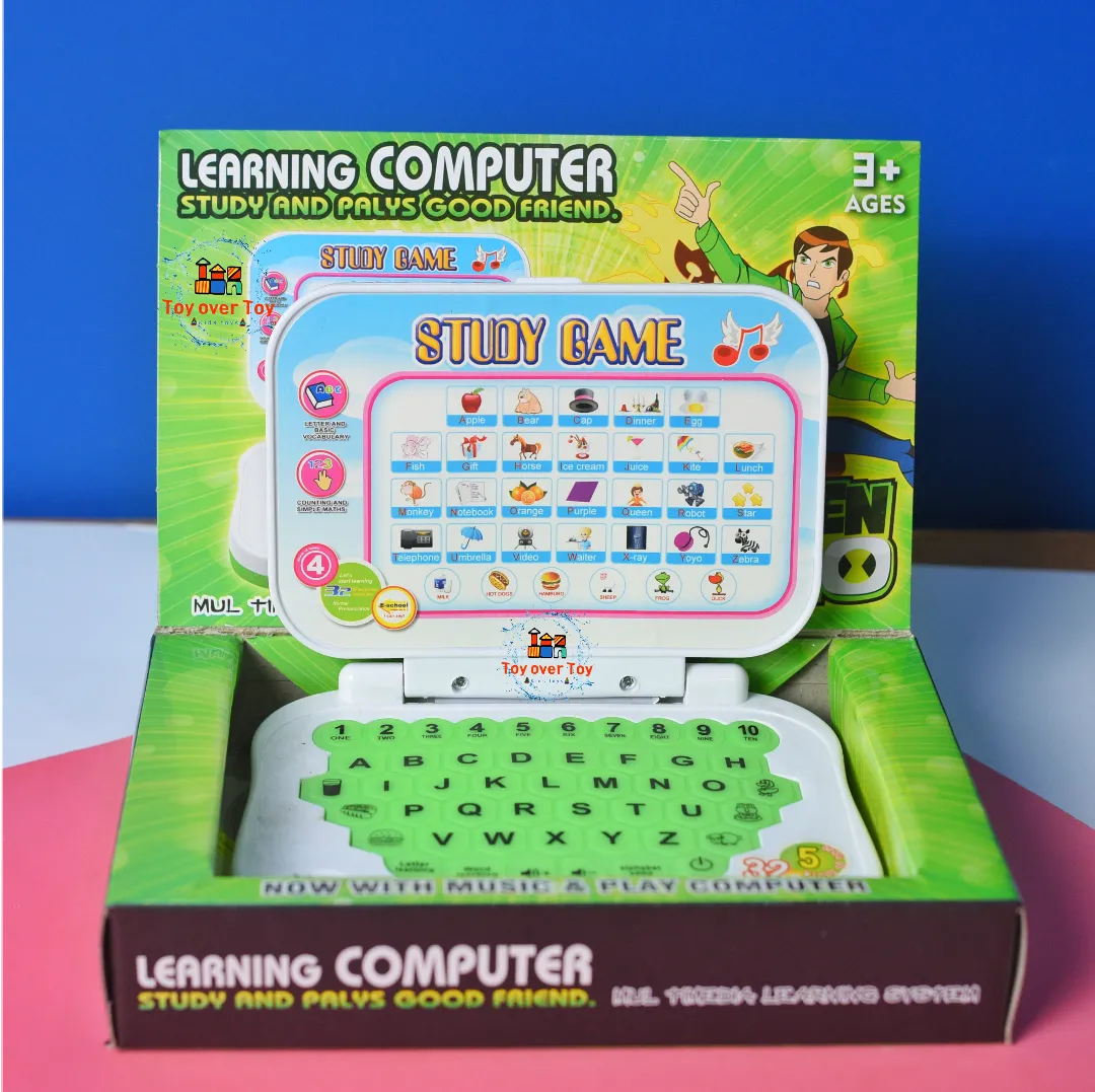 Mini Educational Laptop Toy for kids with battery operated and multiple function | Daraz.pk