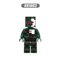 10pcs/set Minecraft Figures Building Zombie Villager Skeleton Pillager Blocks Bricks For Children Gift Toys X0324. 