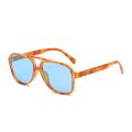 LNFCXI New Retro Oversized Double Bridges Men Pilot Polarized Sunglasses Clear Anti Blue Light Glasses Frame Women UV400. 