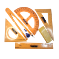 6 Pcs Teacher Mathematical Instrument - Geometry Rulers Large Digital Triangle Angle Measurement Compass Set - Teaching Aids for Black And White Board School & Home Use. 