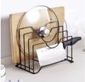 Iron Pot Lid Holder  Iron lid organizer,Pot lid rack,Cast iron lid holder,Kitchen lid storage,Metal pot lid stand,Cookware lid organizer,Iron kitchen organizer,Heavy-duty lid holder Plates Racks, Kitchen Organizers, Racks, Multipurpose Stand, Kitchen stor. 