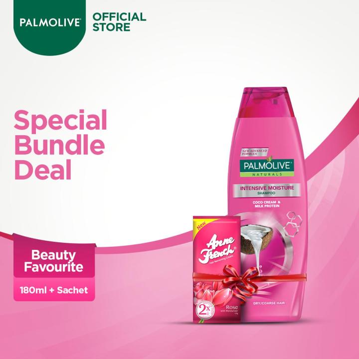 Palmolive - Beauty Favourite -  Intensive Moisture Shampoo 180ml + Anne French Cream Sachet FREE