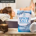 Epsom Salts Bath 35 Oz - 1000g - 100% Pure & Natural Epsom Salt 1 kg - Concentrated Magnesium Sulphate - Soothing & Relieves Sore Muscles - Relaxation & Detoxifying - Body Care - Best Good Sleep. 