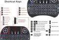 RF500 - Mini Wireless Keyboard - 7 Colors Backlit - For Android Tv Box and Televisions. 