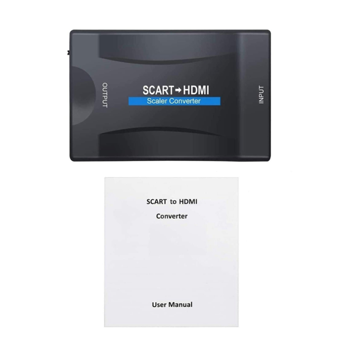 Scart to HDMI-Compatible Converter Scart to HDMI-Compatible Converter Multi-Function Video Converter Easy to Use A