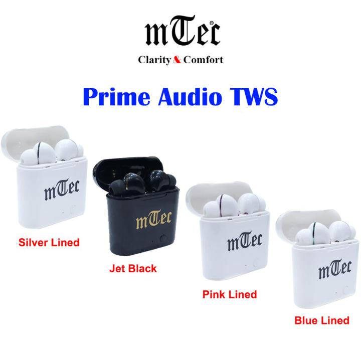 mTec TWS Blue Tooth Headphones Prime Audio Wireless Earbuds