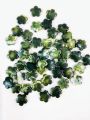 40grams Green Marble Textured Flower Acrylic Plastic Beads, 14mm, for Jewelry Making and DIY Crafts. 