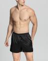 Black Color Silk Satin Boxer For Men's - SB01-Bk - Premium Silk Boxers for Men, Premium quality Wash and Wear fabric. 