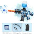 M416 Gel Blaster with silencer  65 meter range Electric Toy Gun - 10,000 Gel Balls (Assorted Colors). 