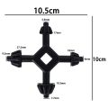 Portable Metal Drills Chuck Key 4 in 1 Black Multifunctional Chuck Key Mini Spanner Mechanic Work. 