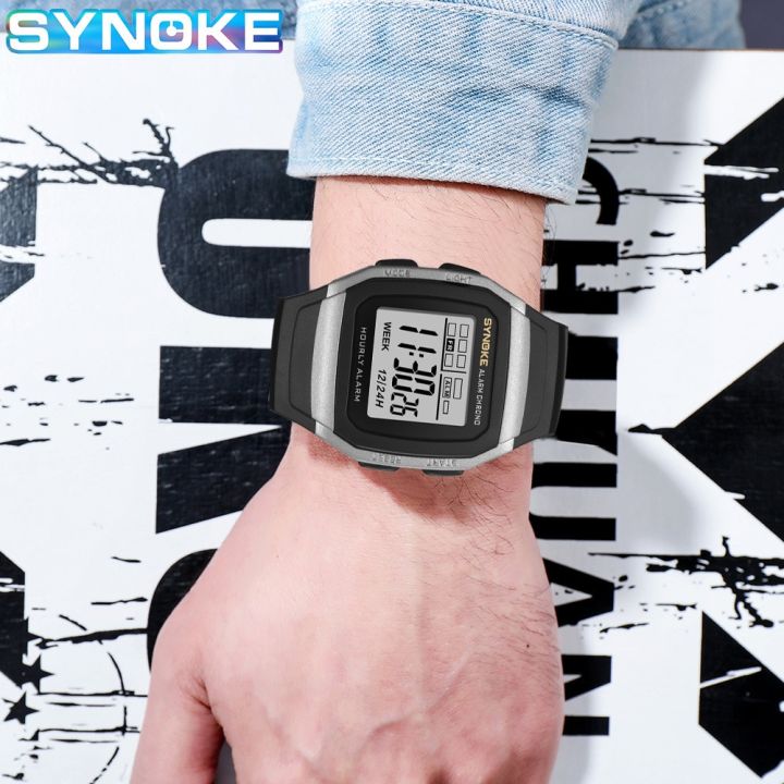 SYNOKE%20Student%20Electronic%20Watch%20Outdoor%20Sports%20Boy%20Luminous%20Waterproof%20MultiFunction%20Watch%20Retro%20Square%20Watch%20-%20Image%205