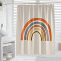 Digital Printing Polyester Shower Curtain Waterproof Bathroom Partition Curtain Toilet Hanging Curtained. 