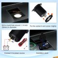 PD Type C and QC3.0 Dual USB Charger PD 3.0 & Two QC3.0 Ports with Touch Switch Fast Car Adapter. 