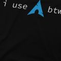 Linux Operating System Men's TShirt Use Arch Btw Individuality Polyester T Shirt Graphic Streetwear Hipster. 