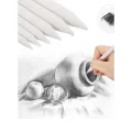 3 Pieces Set Charcoal Blender Blending Stump White for Sketch Drawing. 