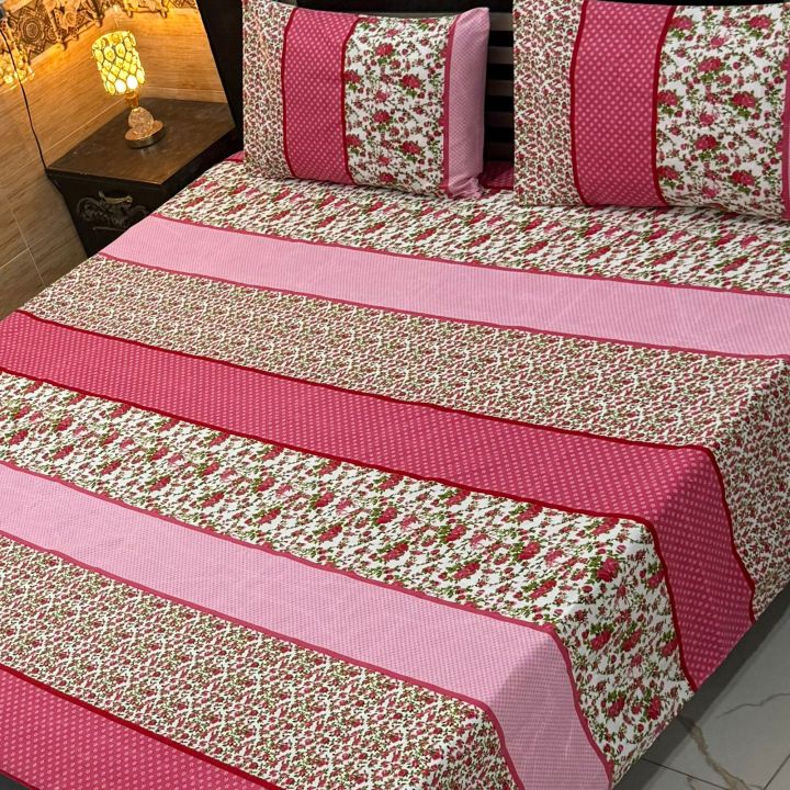 Full%20King%20Size%20Bed%20Sheet%20Granted%2090%5C97%20-%20Fabric%20%20High%20Quality%20Pure%20Cotton%20Crystal%20-%20Image%204