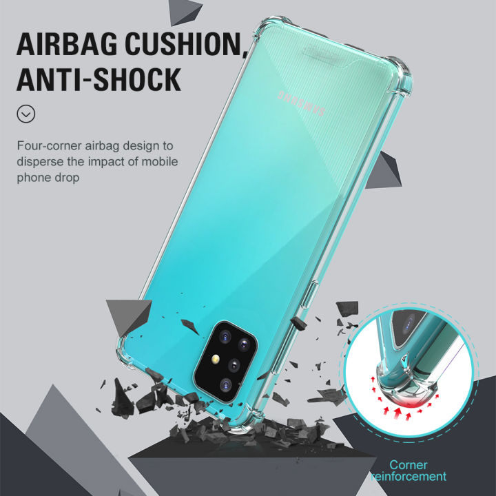 Samsung%20Galaxy%20A51%20Anti%20Shock%20Drop%20Resistance%20Transparent%20Tpu%20Silicone%20Back%20Cover%20-%20Image%205