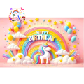 Unicorn Fancy Backdrop Unicorn Theme Fancy Panaflex Unicorn Birthday Party Banner Code 4. 