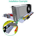 PCIE X1 Riser Cable Dual 90 Degree Right Angle PCIe 3.0 X1 to X1 Extension Cable 8Gbps PCI Express 1X Riser Card - 10CM. 