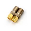 F Female Jack to SMA Male Plug Straight RF Coax Coaxial Connector Adapter. 