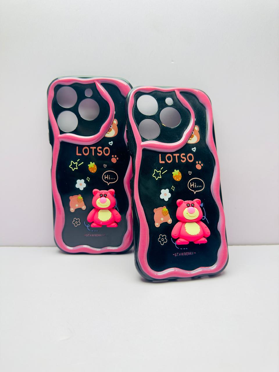 Lahore Mobile Case for Realme C61 Back Cover Colorful Wavy Phone Cases - Luxerey Back Cover - Creative Lovely 3D Doll -Girls Back Cover 5