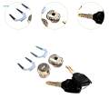 2x Tour Pack Pak Locks Hardware for Motorbike Rear Trunk Convenient Installation Universal Replaces. 
