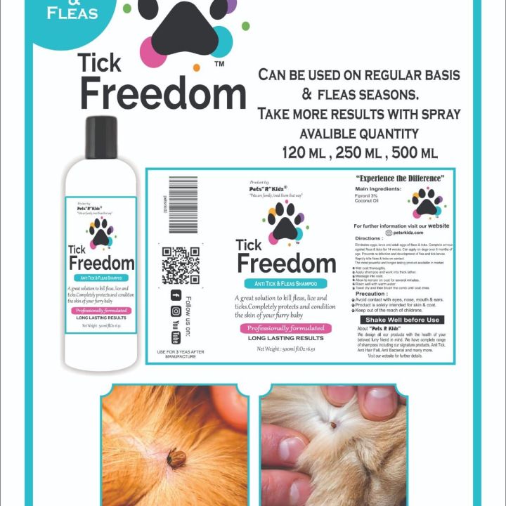 Tick Freedom Spray - 250ml ( For Cats & Dogs)