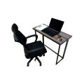 SMART FOLDING COMPUTER TABLE DARK BROWN FOR SMALL SPACE. 