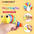 New iFlahDeal enory Baby Toy Rainbow Twiting Caterpillar Interactive Multicolored Infant Crawling Toy for Boy Girl Over 6Month. 