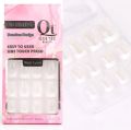 YM TRADERS Press on Nails 12pcs set | French nails Pink , Transparent. 