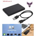 MSK Caddy 2.5 inch Hard Disk Case SATA USB3.0 Portable SSD Disk HDD Box 5Gbps External Hard Disk Enclosure. 