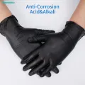 5Pair Black Kitchen Disposable Gloves Waterproof Thickened PVC Protective Gloves Kitchen Laboratory Cleaning Gloves. 