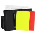 Football Referee Cards Score Book with Pencil for Football Match Rules. 