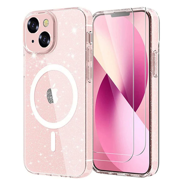 Luxury Glitter Crystal Magnetic Case for Magsafe IPhone 13 14 Pro Max 13Mini 13Pro 13Promax 14 Plus Macsafe Clear Soft Cover Dislikelike