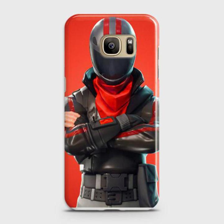 Samsung S7 Cover Fortnite character with Helmet Hard Cover- Design 12 Case