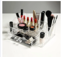 Clear Acrylic Cosmetic Organizer Makeup Drawer Organizer Lipstick Liner Brush Lip Gloss Holder with Drawer Jewelry Case. 
