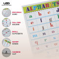 Small Alphabets Wall Chart | abc Wall Poster for Preschool Kids Learning | Bright Color Presentation on 200 grams Laminated Card 20+30 Inches. 