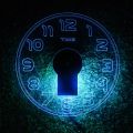 Acrylic Modern Light Wall Clock, Neon Light Wall Clock, Night Wall Clock. 