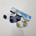 Pack Of 3 Socks Set  New Born To 12 Months Baby Socks In Multi-Color By Fashion Galaxy. 