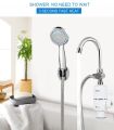 Instant Tankless Electric Water Heater Wall Mounted Faucet, Kitchen Instant Heating Hot Water Tap with LED Digital Display(lateral inflow). 