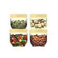 Pack of 4 Food Condiment Spice Storage Jars 250ml With Interlock Feature 3x3 Inches. 