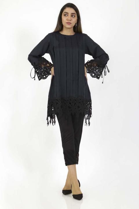 EGO Winter Collection 2019  Stream  Navy Cotton Kurti For Women