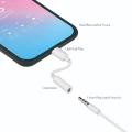 (Bluetooth) Lightning to 3.5mm Headphone Jack Connector Adaptor | Single Port Splitter For Iphone | Earphone Female Audio Dongle Listening Gaming Handsfree Connector For iPhone Fast Charging Mobile Phone Aux Cable Earphones Headphones Converter - For IOS. 