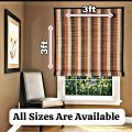 3x3 Feet Bamboo Chik Curtain for Window and Door - Wooden Blinds for Home Decor. 