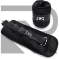 ANKLE WEIGHTS Pack of 1 to 5 kg, Weight Bearing Ankle wrist Strap Leg Strength Resistance Bands for Speed Training Running Exercise Workout Fitness Band. 
