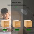 Wooden LED  Digital Alarm Clock. 